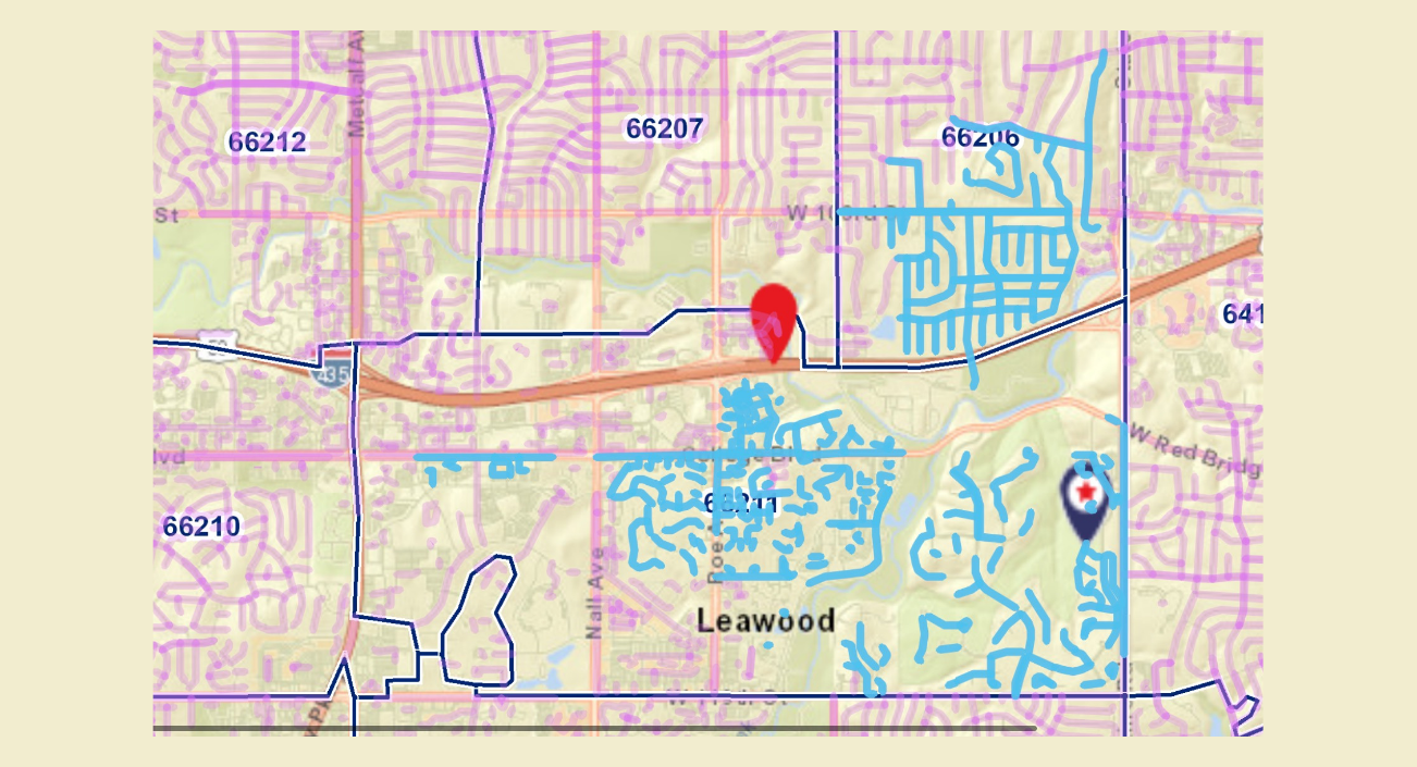Leawood Hallbrook coverage map