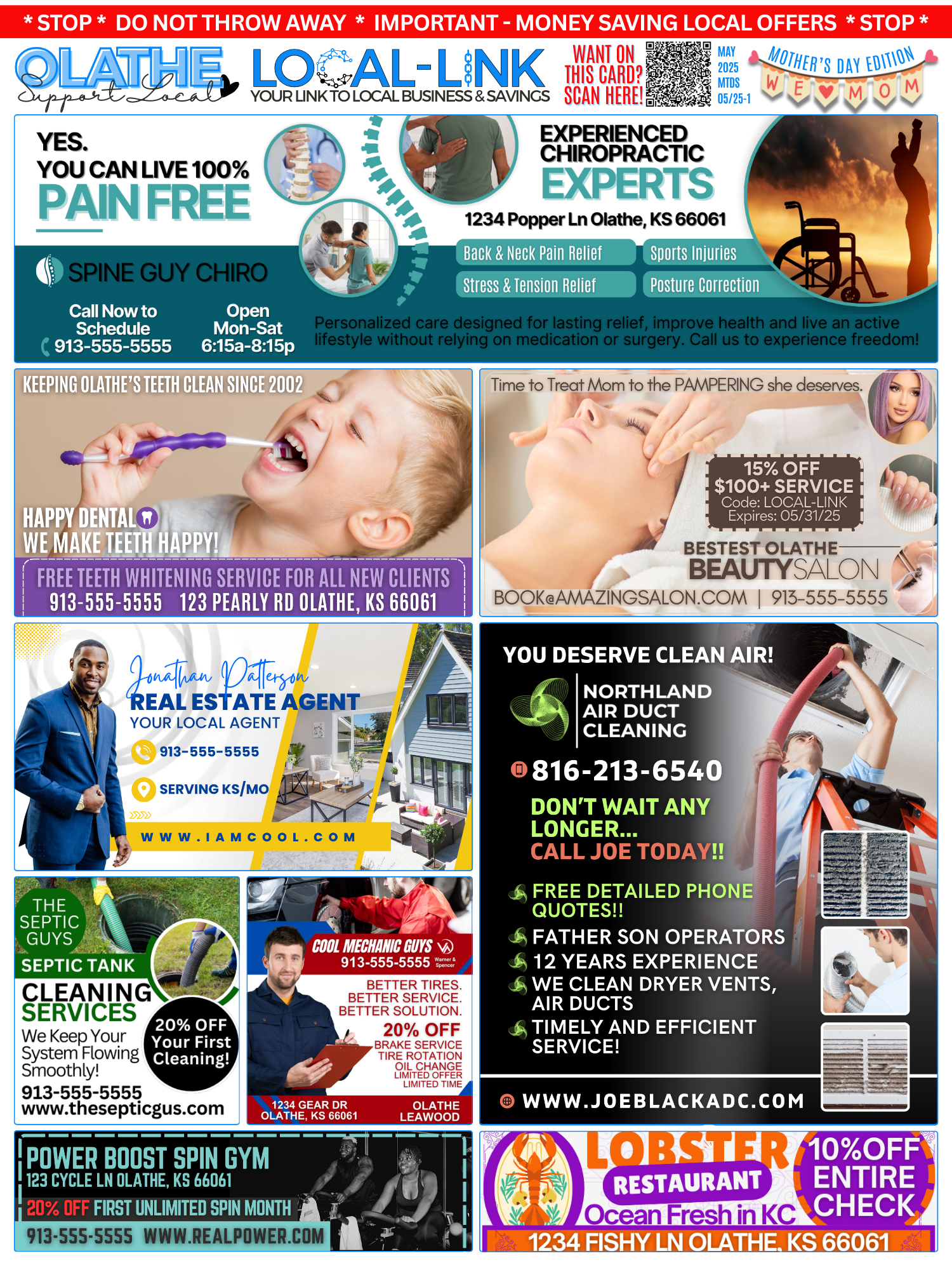 Local-Link Postcard Back