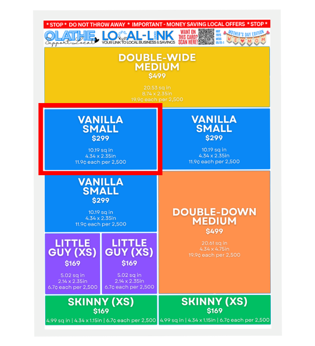 Skinny Ad Size Preview